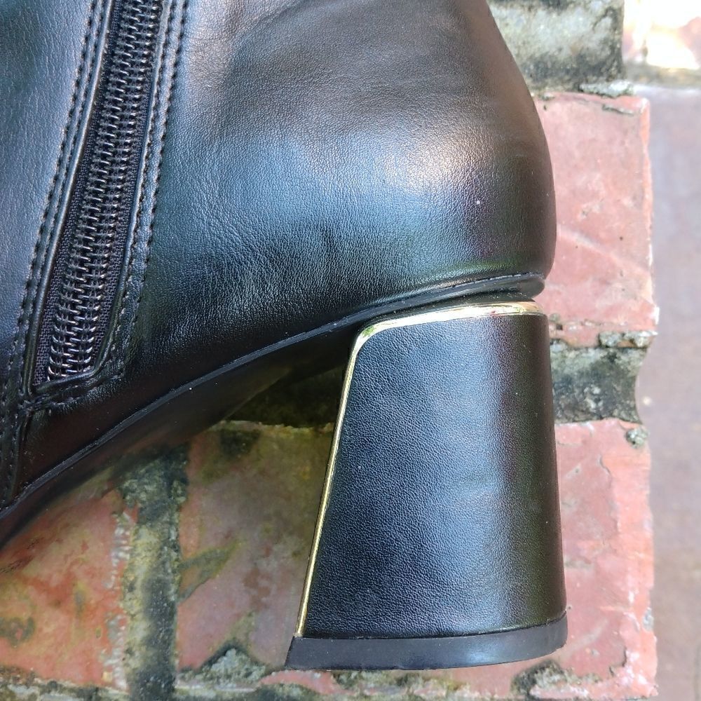 Zara Basic Block Heel Side Zip Bootie! - image 6